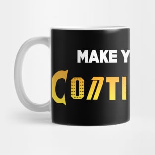 Make Your Own Continuity T-Shirt (Orange Variant) Mug